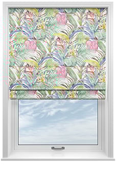 Los Angeles Velvet, Fruit Salad - Motorised Roman Blind